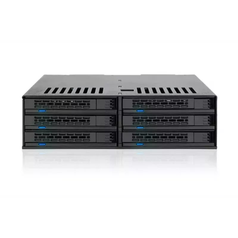 Disk Array Icy Dock MB326SP-B 0 TB Rack 1U Schwarz
