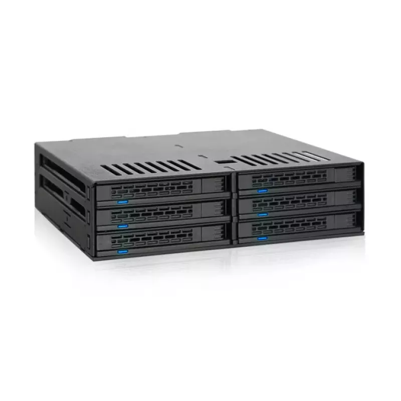 Disk Array Icy Dock MB326SP-B 0 TB Rack 1U Schwarz