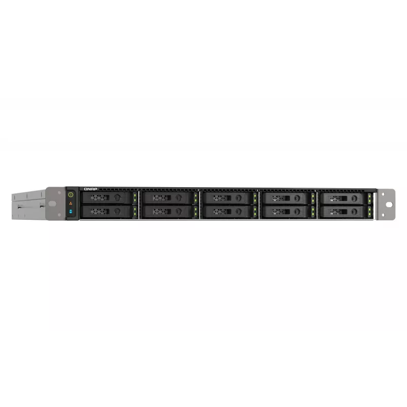 QNAP TS-h1090FU NAS Rack (1U) EPYC 7232P 64 GB DDR4 0 TB QuTS hero Schwarz, Grau