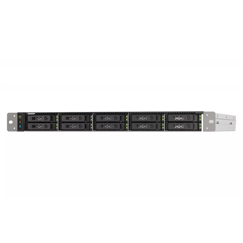 QNAP TS-h1090FU NAS Rack (1U) EPYC 7232P 64 GB DDR4 0 TB QuTS hero Schwarz, Grau