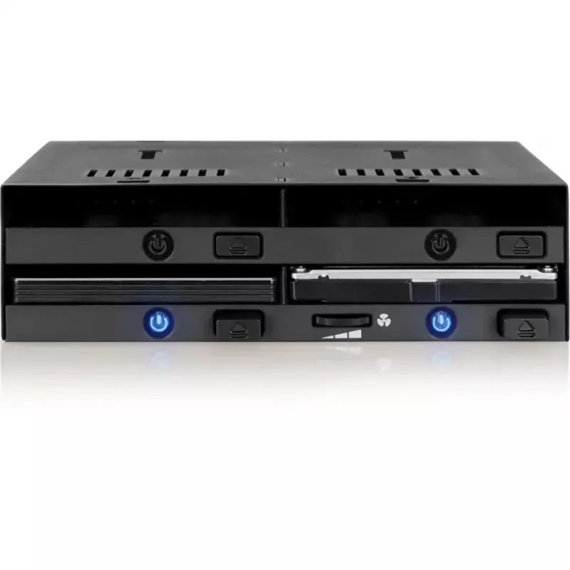 Wechselrahmen Icy Dock MB014SP-B R1 schwarz – 1x 3,5-Zoll-SATA-Laufwerksschacht, Hot-Swap-kompatibel