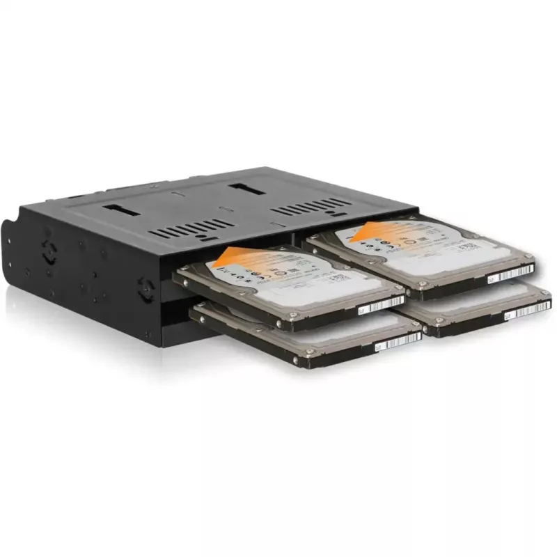 Wechselrahmen Icy Dock MB014SP-B R1 schwarz – 1x 3,5-Zoll-SATA-Laufwerksschacht, Hot-Swap-kompatibel