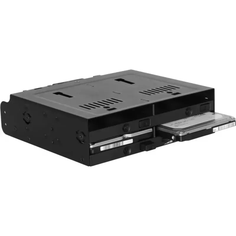 Wechselrahmen Icy Dock MB014SP-B R1 schwarz – 1x 3,5-Zoll-SATA-Laufwerksschacht, Hot-Swap-kompatibel