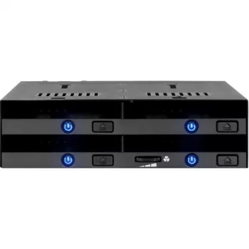 Wechselrahmen Icy Dock MB014SP-B R1 schwarz – 1x 3,5-Zoll-SATA-Laufwerksschacht, Hot-Swap-kompatibel