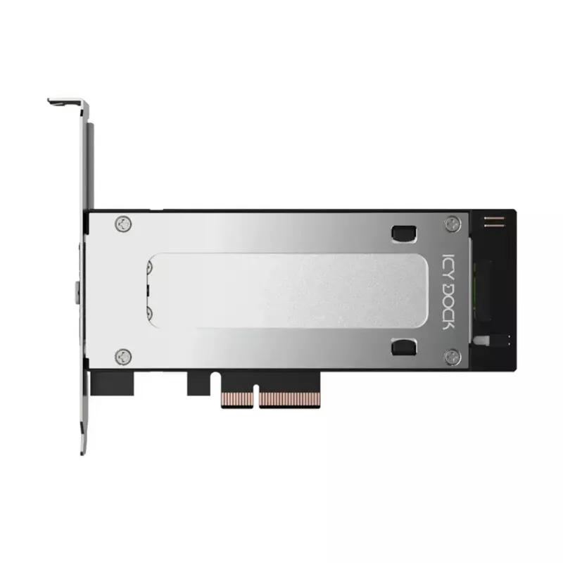 PCIe NVMe M.2-Adapterkarte Icy Dock MB840M5P-B, schwarz/silber