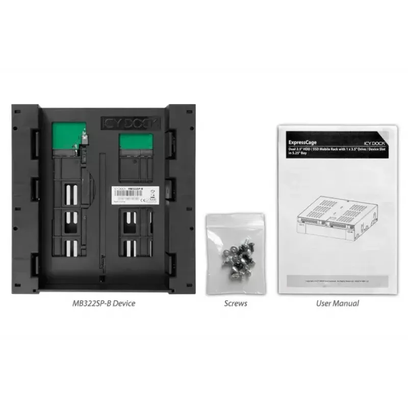 Laufwerks-Einbaurahmen Icy Dock MB322SP-B