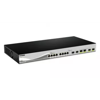 D-Link DXS-1210-12SC/E Netzwerk-Switch Managed L2 10G Ethernet (100/1000/10000) 1U Schwarz, Silber