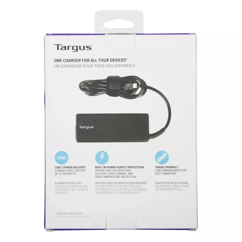 Targus APA108EU Netzteil/Ladegerät für den Innenbereich 100 W Schwarz