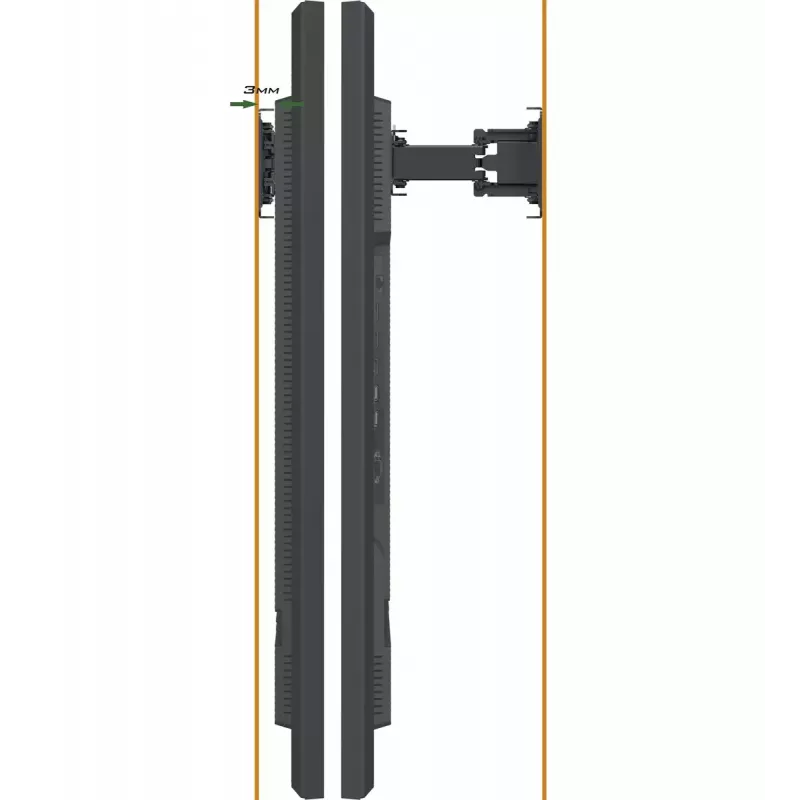 iiyama MD-WM0001 Wandhalterung für Digital Signage Displays 165,1 cm (65 Zoll) Schwarz