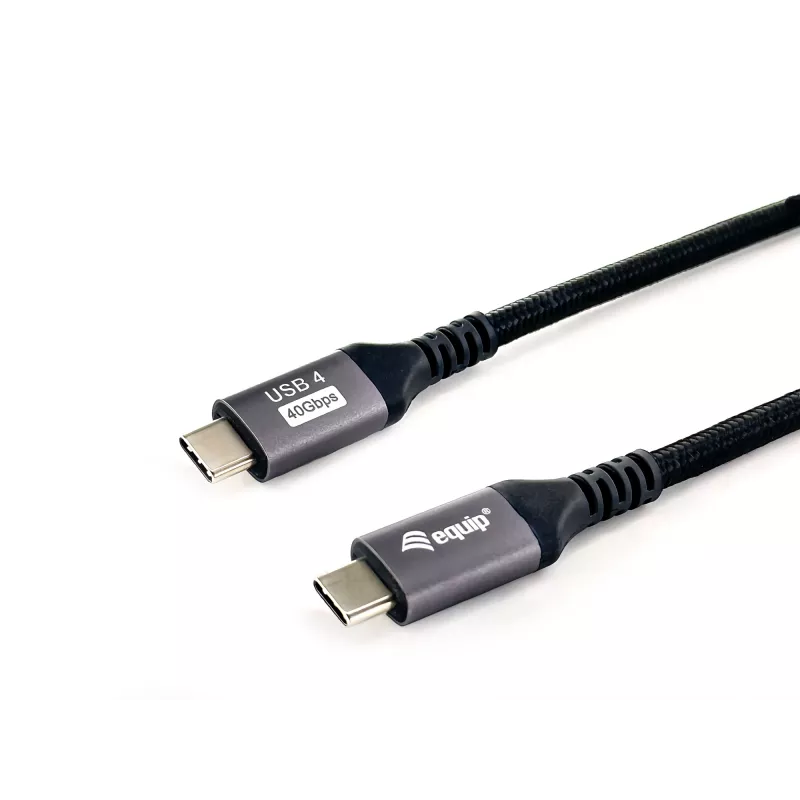 Equip USB 4 Gen 3 C auf C Kabel, M/M, 1,2m, 8K/60Hz, 40Gbps, PD3.1 240W