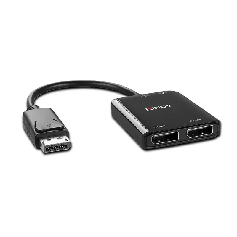 Lindy 38430 Interface-Hub DisplayPort 21600 Mbit/s Schwarz