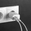 Indoor-Ladegerät Lindy 73413 — universeller AC 100–240 V, Ausgang 12 V 3 A, USB-A + USB-C, weiß