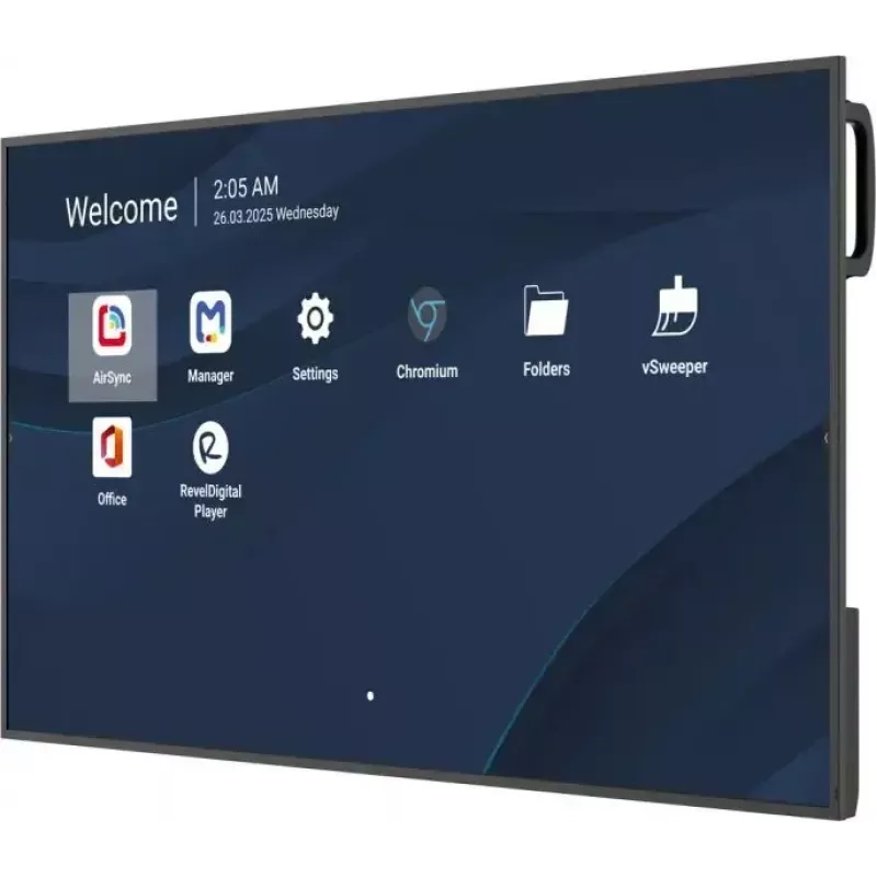 Kommerzieller 50-Zoll-4K-LCD-Display VIEWSONIC CDE5014-2C, 3840×2160, 500 cd/m², Android 14, Wi‑Fi, 24/7