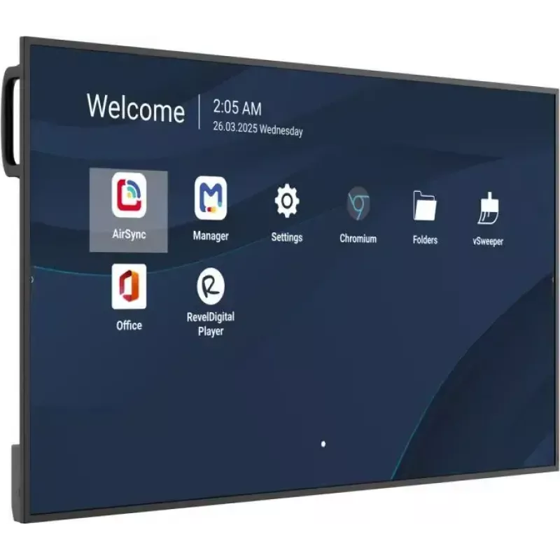 Kommerzieller 50-Zoll-4K-LCD-Display VIEWSONIC CDE5014-2C, 3840×2160, 500 cd/m², Android 14, Wi‑Fi, 24/7