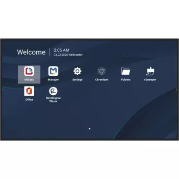Kommerzieller 50-Zoll-4K-LCD-Display VIEWSONIC CDE5014-2C, 3840×2160, 500 cd/m², Android 14, Wi‑Fi, 24/7