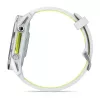 Smartwatch IFIT ICON Forerunner 970 — 1,4 Zoll (3,56 cm) AMOLED 454×454, GPS, Wi‑Fi, Titangehäuse, Silikonarmband (Weiß/Gelb), 56 g