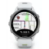 Smartwatch IFIT ICON Forerunner 970 — 1,4 Zoll (3,56 cm) AMOLED 454×454, GPS, Wi‑Fi, Titangehäuse, Silikonarmband (Weiß/Gelb), 56 g