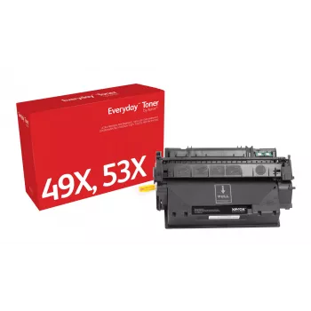 Everyday™ Schwarz Toner von Xerox kompatibel mit HP 49X 53X (Q5949X/ Q7553X), Hohe Kapazität