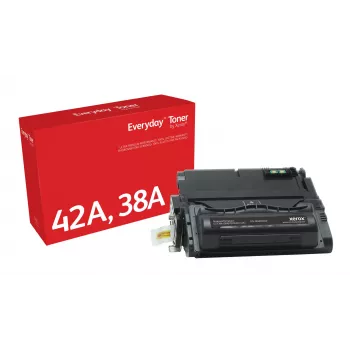 Everyday™ Schwarzer Toner von Xerox kompatibel mit HP 38A (Q5942A/ Q1338A), Standardkapazität