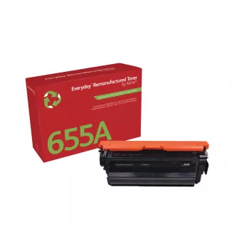 Everyday™ Schwarzer wiederaufbereiteter Toner von Xerox, kompatibel mit HP 655A (CF450A), Standardkapazität