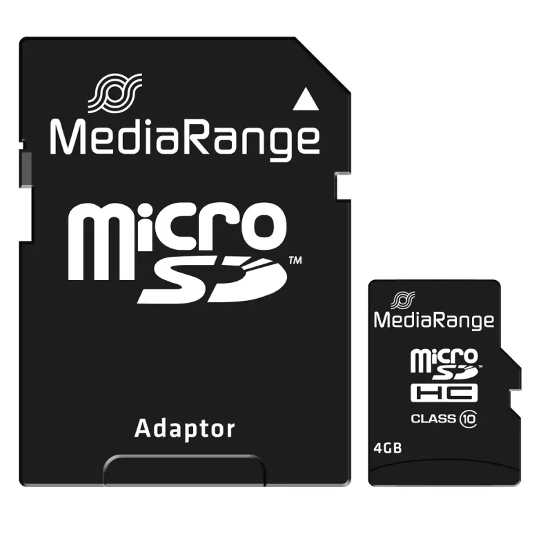MediaRange 4 GB MicroSDHC Class 10 MR956 Speicherkarte