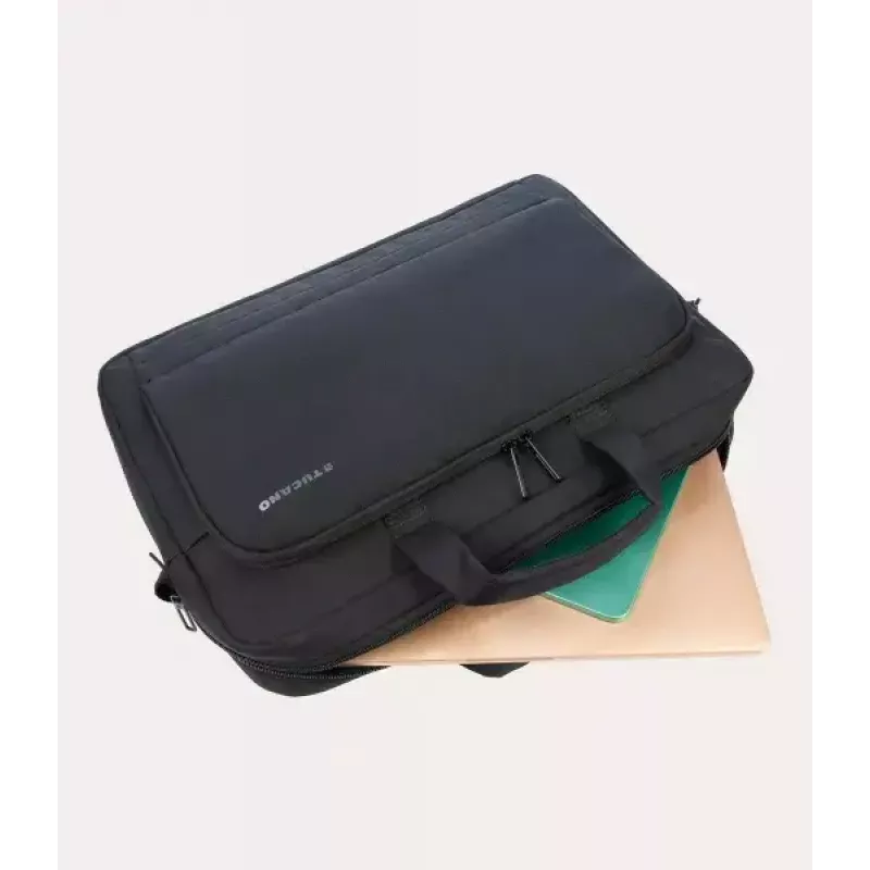 Shopper-Tasche Tucano BORSA NB 17 recycelter Kunststoff Schwarz Blau