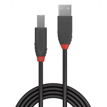 Lindy 0,5 m USB 2.0 Typ-A-auf-B-Kabel, Anthra Line