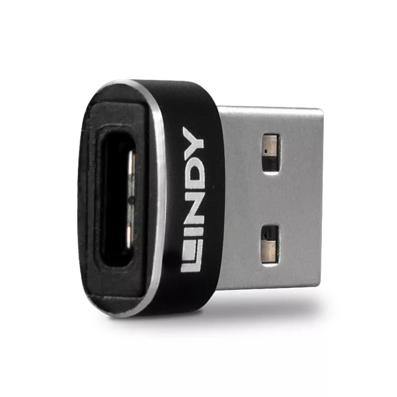 USB 2.0 Low Profile Typ-A-auf-C-Adapter Lindy 41884