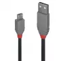 Lindy 0,5 m USB 2.0 Typ A auf Micro-B Kabel, Anthra Line