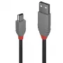 Lindy 0,5 m USB 2.0 Typ A auf Mini-B Kabel, Anthra Line