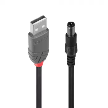 Lindy USB 2.0 Typ A auf 5,5 mm DC-Kabel, 1,5 m