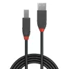 Lindy 0,2 m USB 2.0 Kabel Typ A auf B, Anthra Line