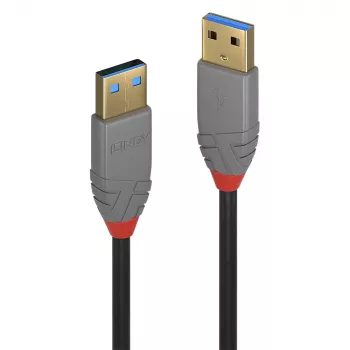 USB-Kabel Lindy 2m USB 3.2 Typ-A-Kabel 5Gbps Anthra Line