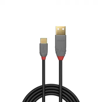 Lindy 2m USB 2.0 Typ A auf C Kabel, Anthra Line