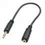 3,5 mm Stecker auf 2,5 mm Buchse Audio-Adapter 20 cm Schwarz
