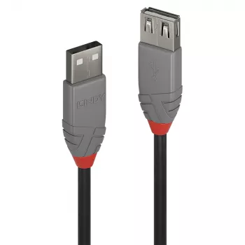 Lindy 5m USB 2.0 Typ-A-Verlängerungskabel, Anthra Line