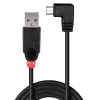 Lindy 2m USB 2.0 Kabel – Typ A auf Micro-B Kabel, 90° abgewinkelt