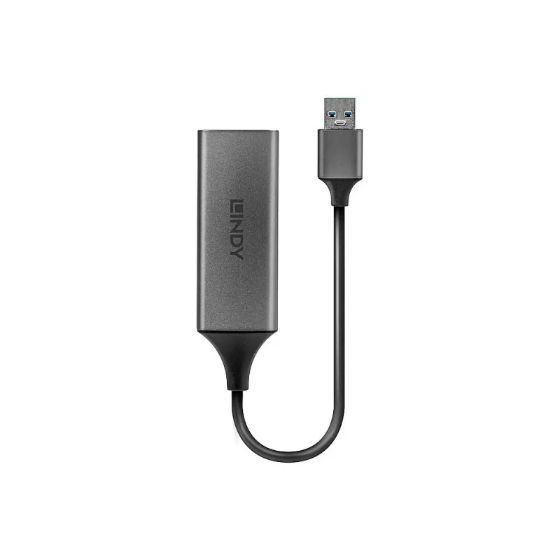 Lindy USB 3.0 Gigabit Ethernet Konverter, Kabelgebunden, USB, Ethernet, 5000 Mbit/s, Silber