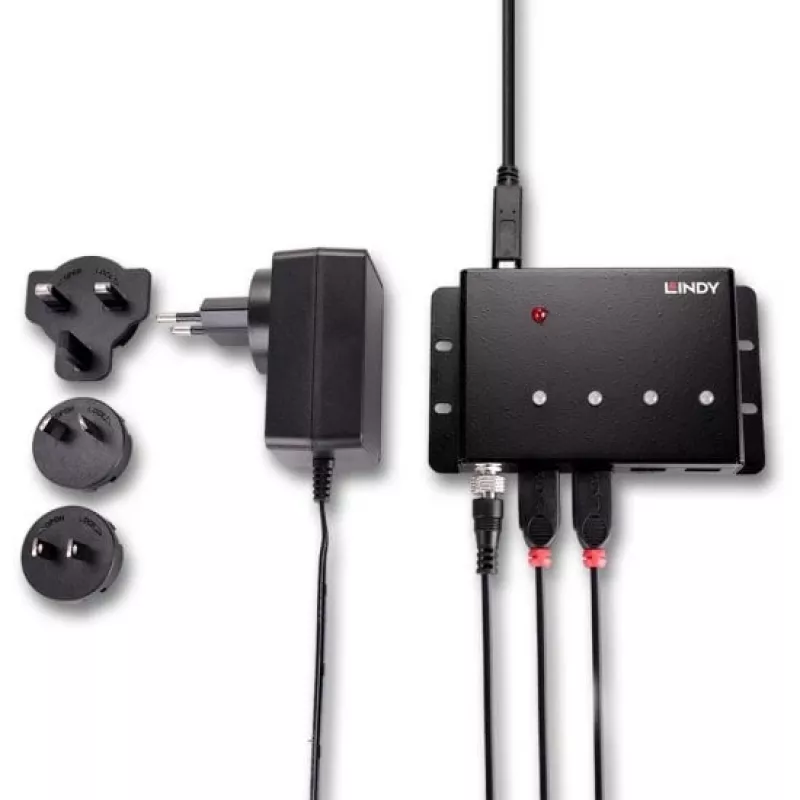 Lindy 4-Port USB 3.0 Metall-Hub