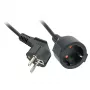 Lindy 30244 Stromverlängerung 3 m 2 AC-Ausgänge Innenbereich Schwarz
