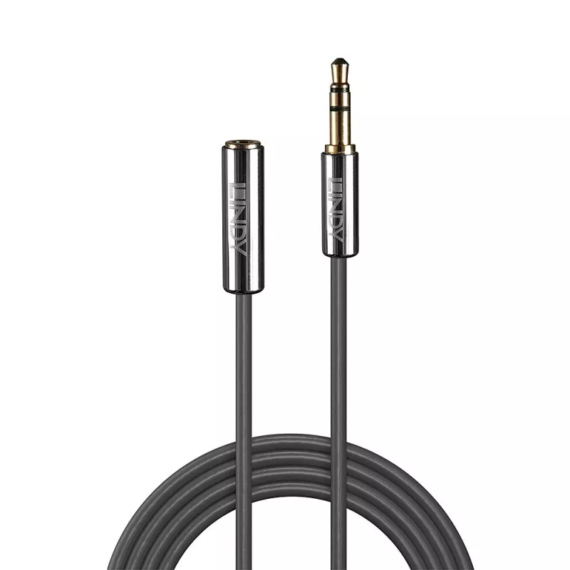 Lindy 3m 3,5mm Verlängerungs-Audiokabel, Cromo Line