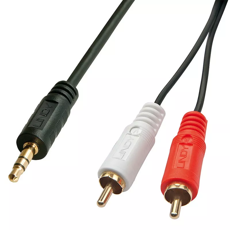 Lindy 1m Premium Phono auf 3,5 mm Kabel