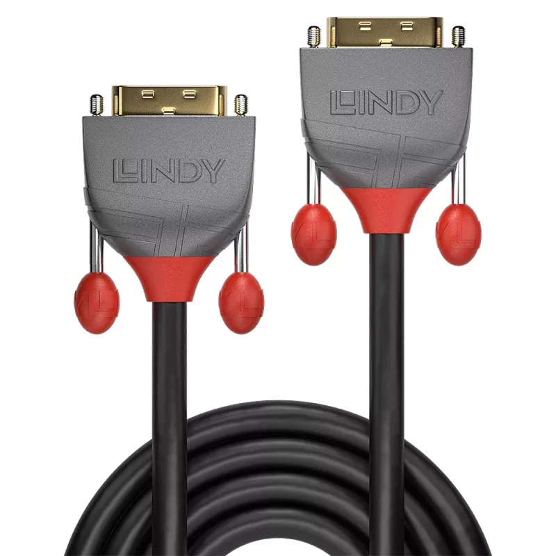 Lindy 15m DVI-D Dual Link Kabel, Anthra Line