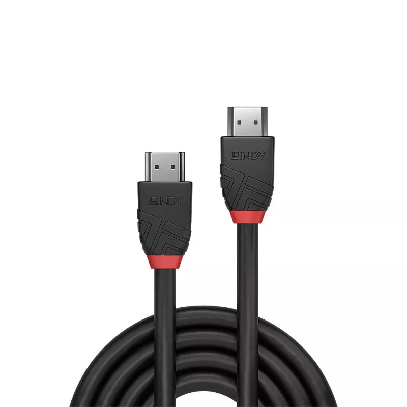 Lindy 10m Standard HDMI Kabel Schwarz Line HDMI 2.0 10,2 Gbit/s