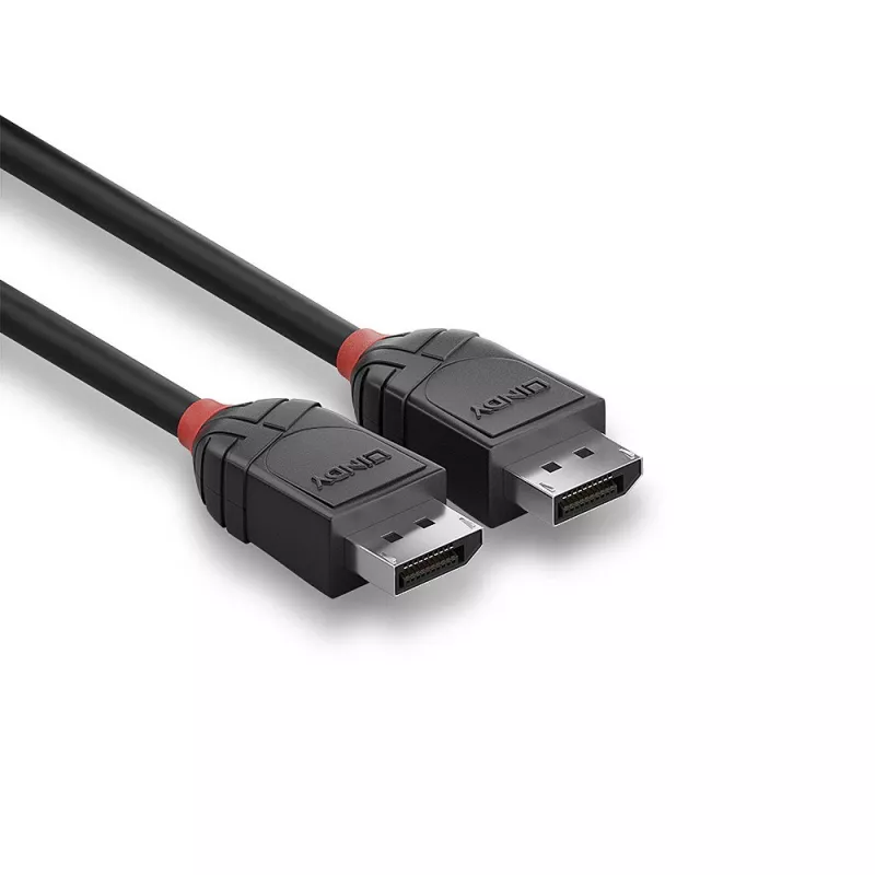 Lindy 1,5 m DisplayPort 1.2 Kabel, Schwarz Line