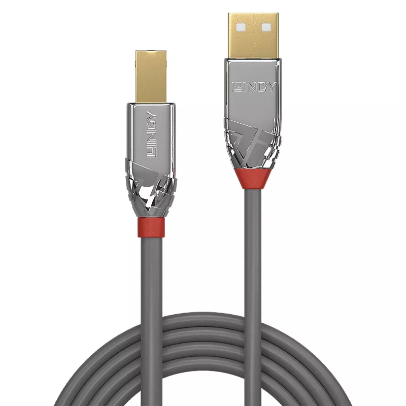 Lindy 5m USB 2.0 Typ-A-auf-B-Kabel, Cromo Line