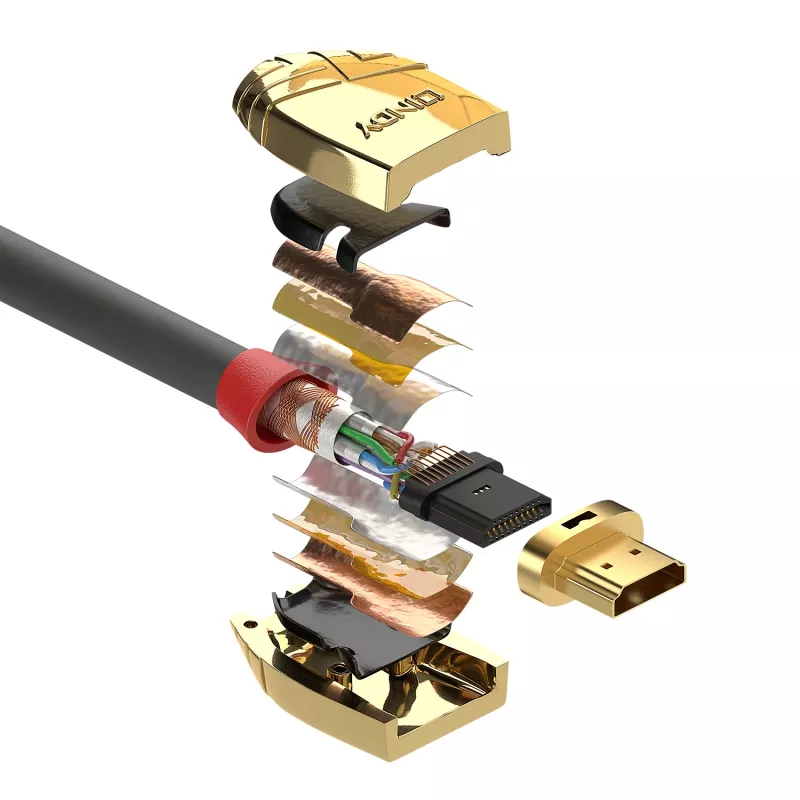 Lindy 1m High Speed HDMI-Kabel, Gold Line