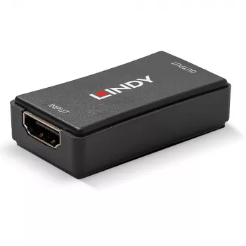 Lindy 50m HDMI 4K30 Repeater, HDCP 2.2, AV-Receiver, Kabelgebunden, Schwarz, HDCP