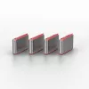 USB-Typ-C-Portblocker-Schlüsselset Lindy, 4er-Pack, Pink