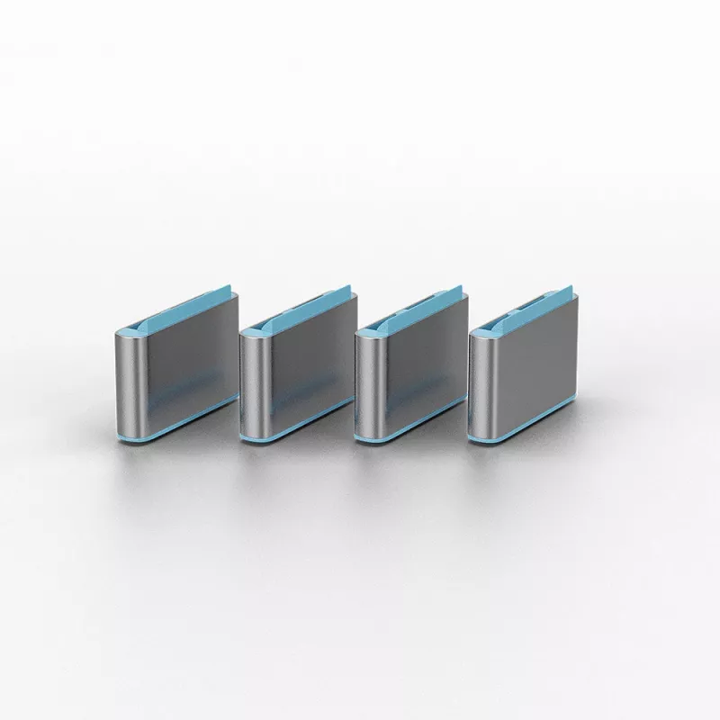 Port-Blocker Lindy USB Type C Port Blocker Key Packung mit 4 Stück Blau
